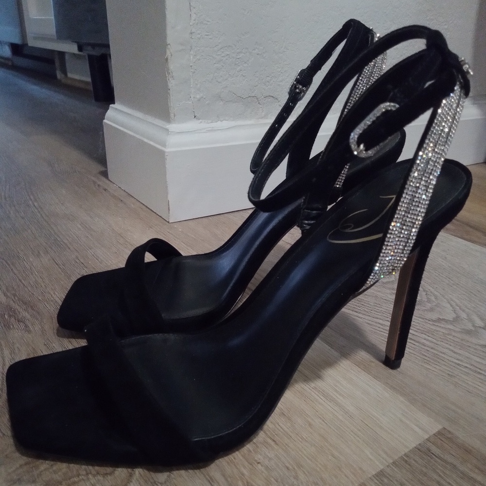 Sam Edelman Black/Rhinestone Formal Heels